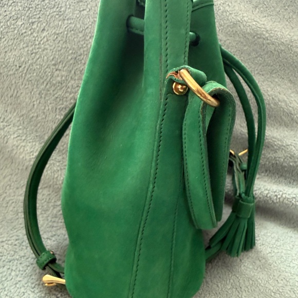 Dooney and Bourke Mini Nubuck Drawstring in Jade - Picture 4 of 12